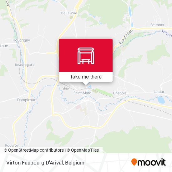 Virton Faubourg D'Arival map