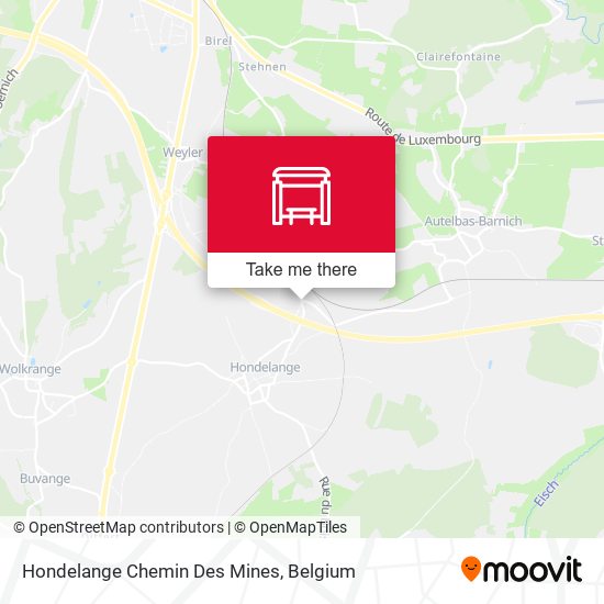 Hondelange Chemin Des Mines map