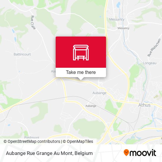 Aubange Rue Grange Au Mont map
