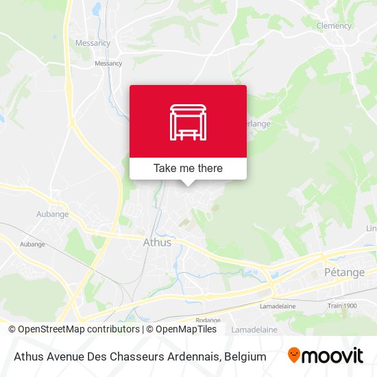 Athus Avenue Des Chasseurs Ardennais map