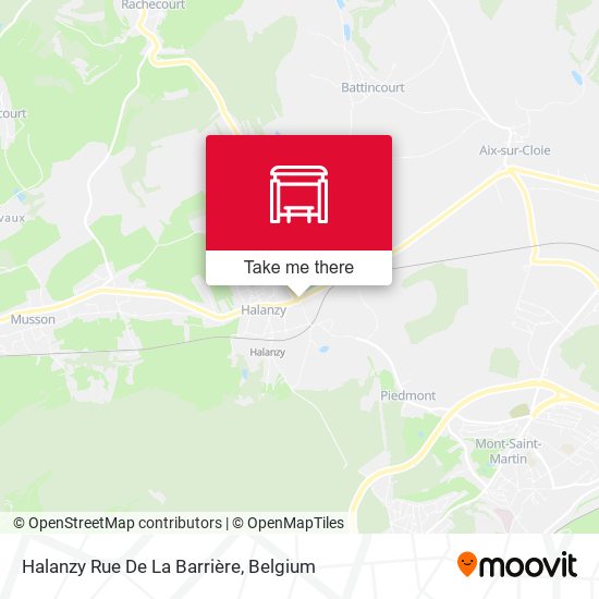 Halanzy Rue De La Barrière map