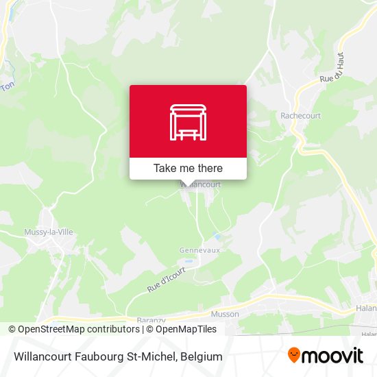 Willancourt Faubourg St-Michel map
