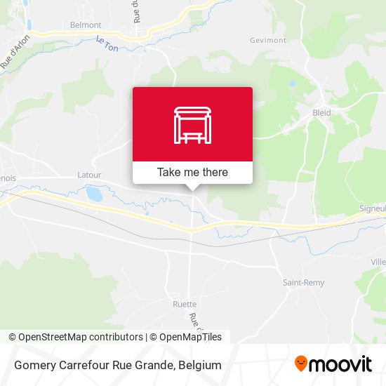 Gomery Carrefour Rue Grande map