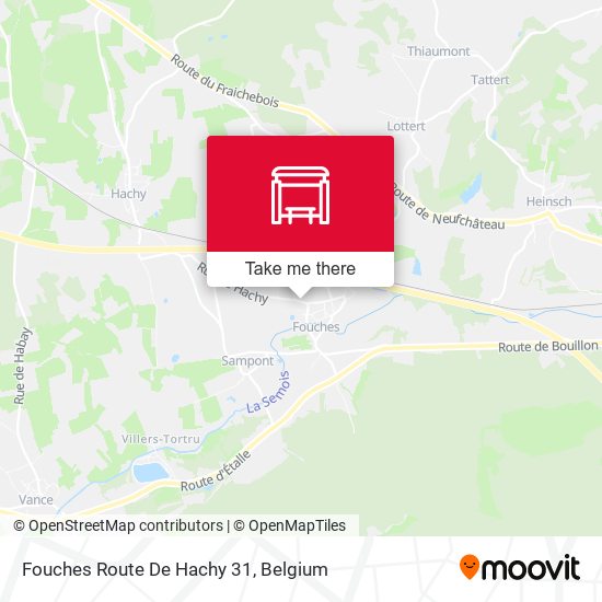Fouches Route De Hachy 31 map