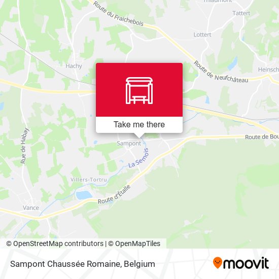 Sampont Chaussée Romaine map