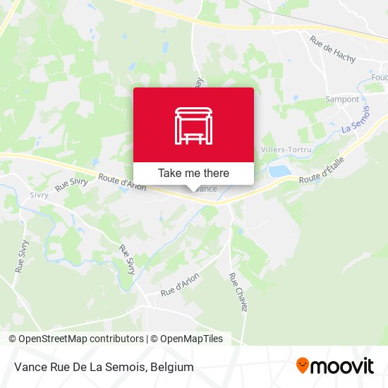 Vance Rue De La Semois map