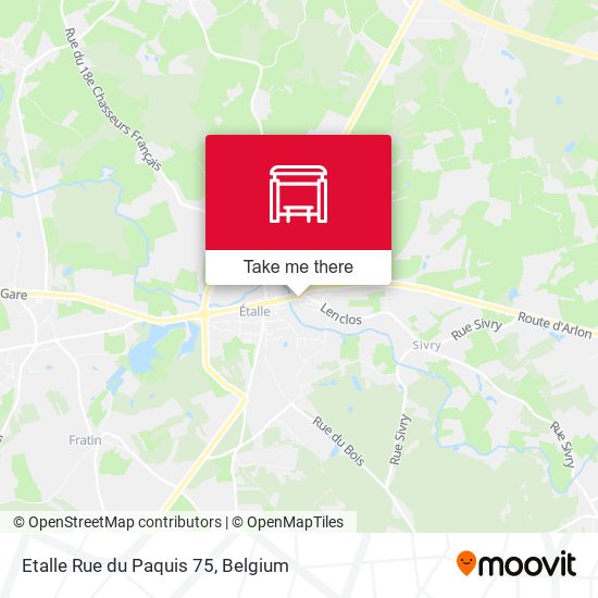 Etalle Rue du Paquis 75 plan