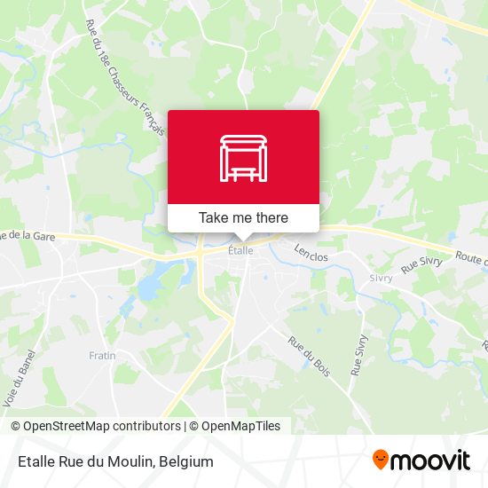 Etalle Rue du Moulin plan