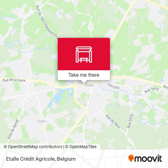 Etalle Crédit Agricole map