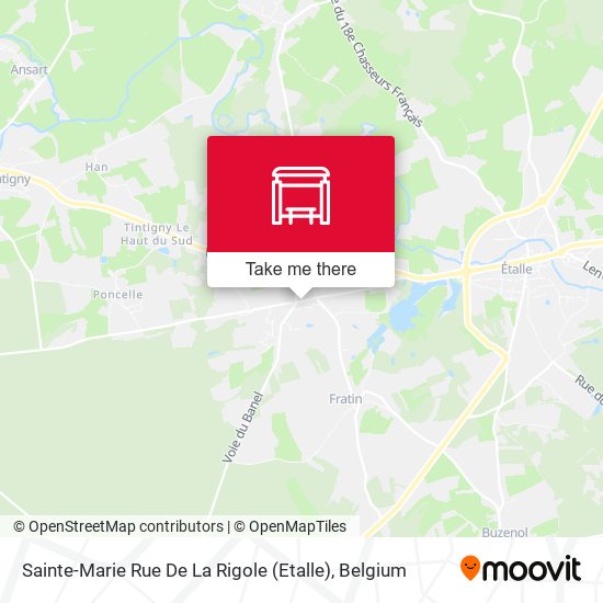 Sainte-Marie Rue De La Rigole (Etalle) map