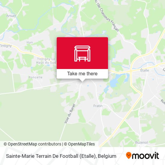 Sainte-Marie Terrain De Football (Etalle) map