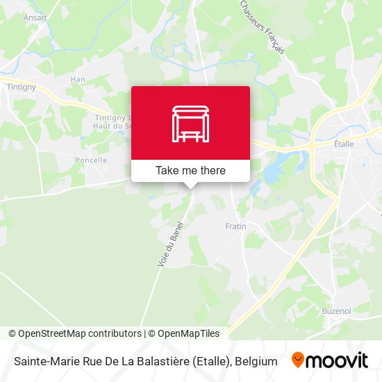 Sainte-Marie Rue De La Balastière (Etalle) plan