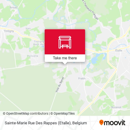 Sainte-Marie Rue Des Rappes (Etalle) plan