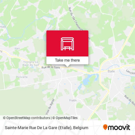 Sainte-Marie Rue De La Gare (Etalle) map