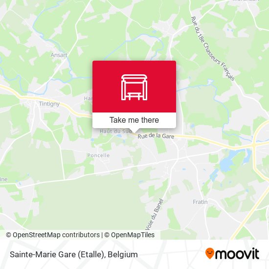 Sainte-Marie Gare (Etalle) plan