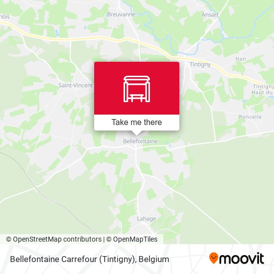 Bellefontaine Carrefour  (Tintigny) map