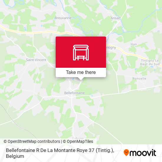 Bellefontaine R De La Montante Roye 37 (Tintig.) map