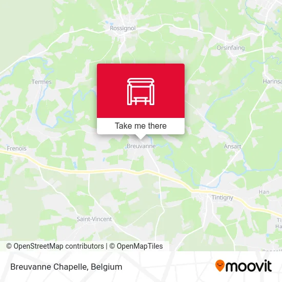 Breuvanne Chapel map