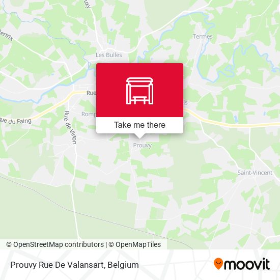 Prouvy Rue De Valansart plan