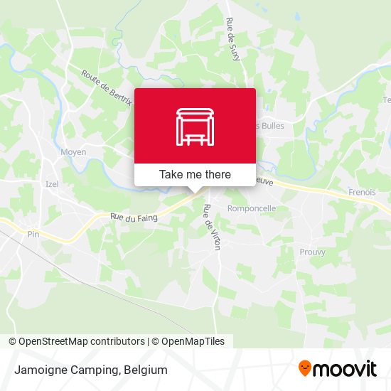 Jamoigne Camping map