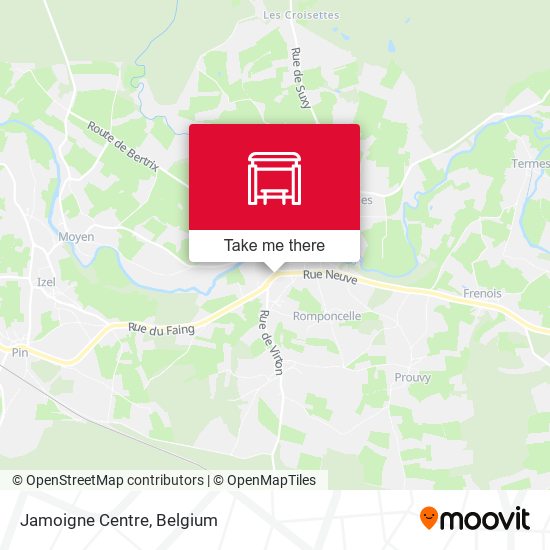 Jamoigne Centre map