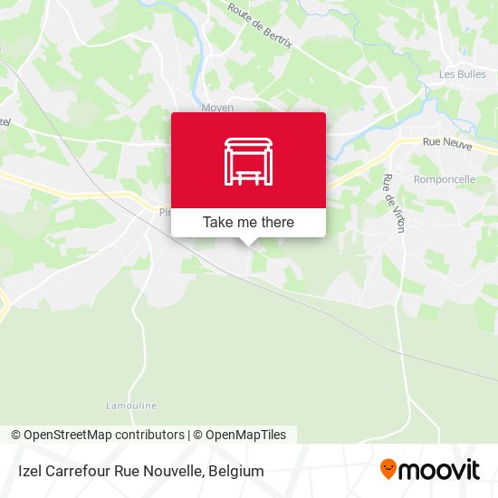 Izel Carrefour Rue Nouvelle map