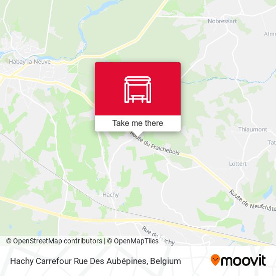 Hachy Carrefour Rue Des Aubépines map