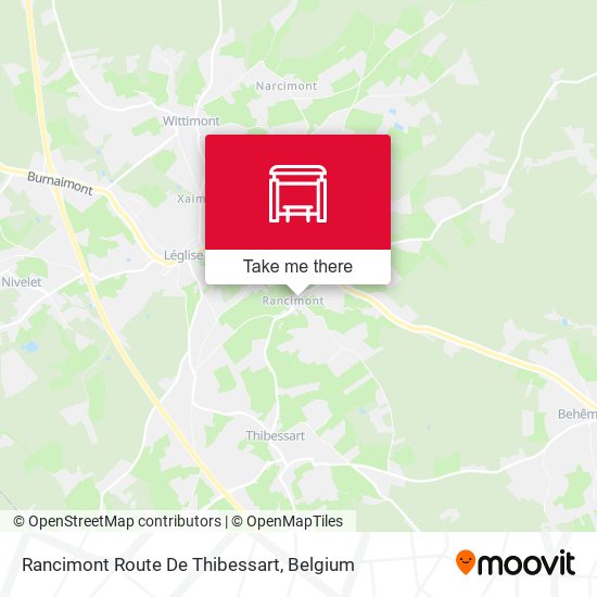 Rancimont Route De Thibessart map