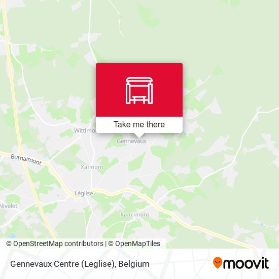 Gennevaux Centre (Leglise) map