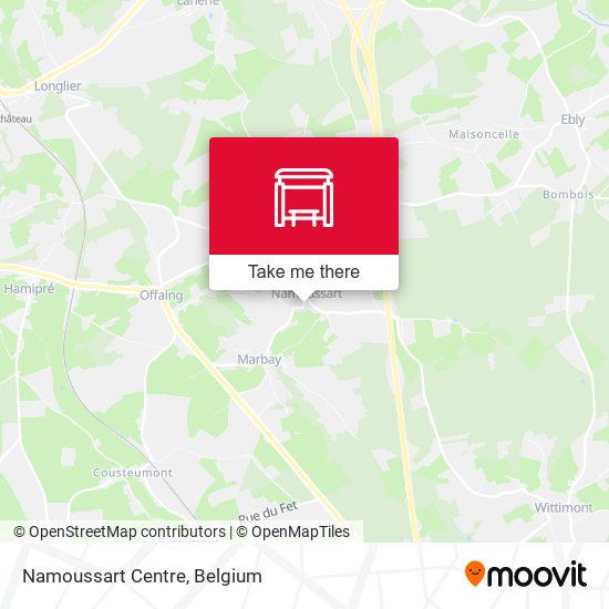 Namoussart Centre map