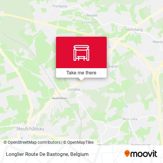 Longlier Route De Bastogne map