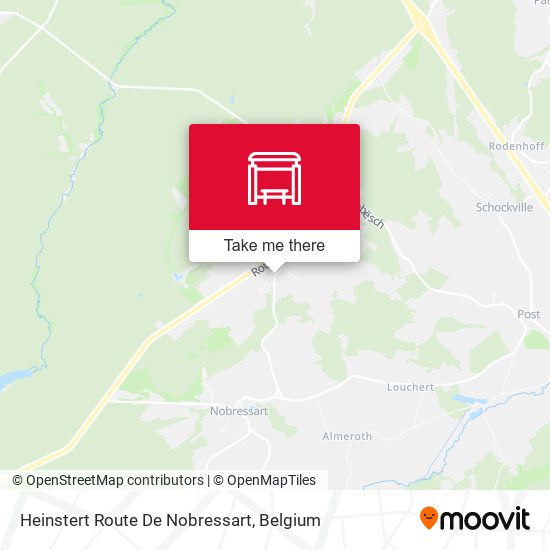 Heinstert Route De Nobressart map