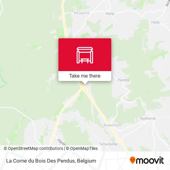 La Corne du Bois Des Pendus map