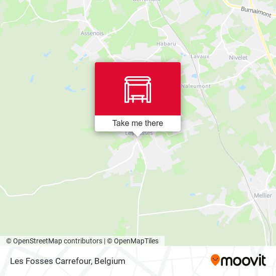 Les Fosses Carrefour map