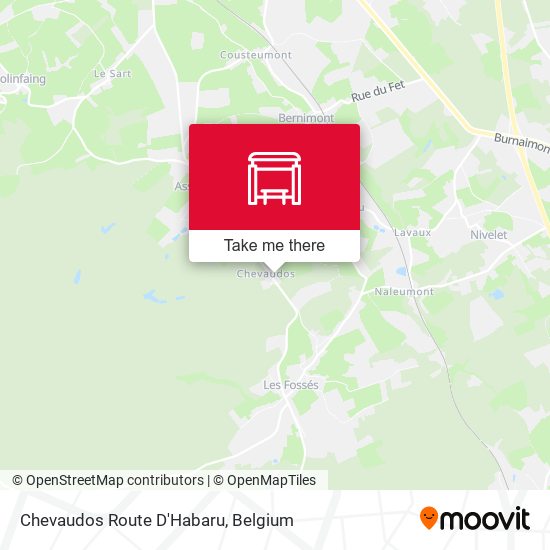 Chevaudos Route D'Habaru map