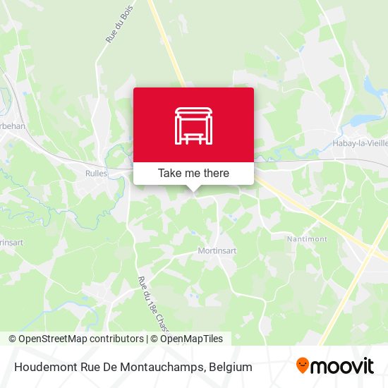 Houdemont Rue De Montauchamps plan