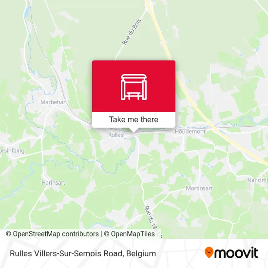 Rulles Villers-Sur-Semois Road map