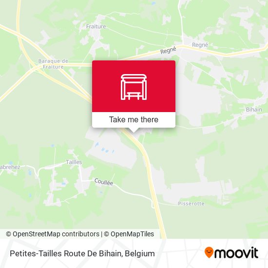 Petites-Tailles Route De Bihain map