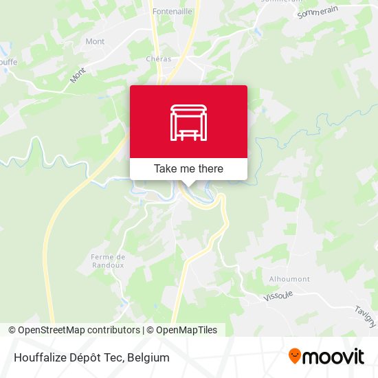 Houffalize Dépôt Tec map