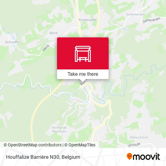Houffalize Barrière N30 plan