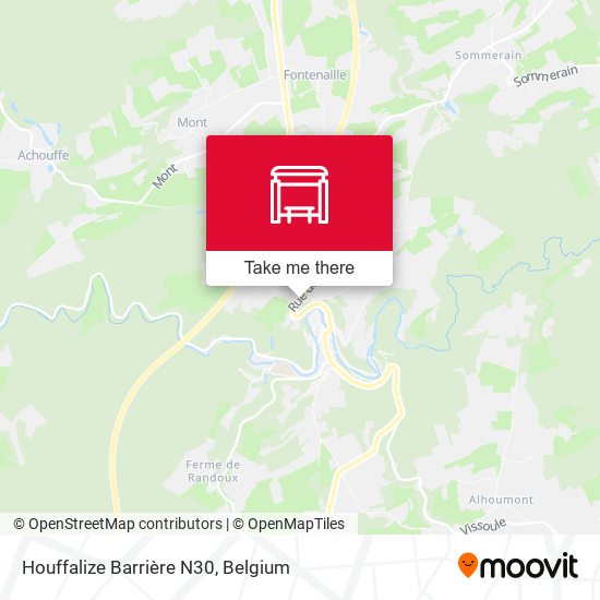 Houffalize Barrière N30 map