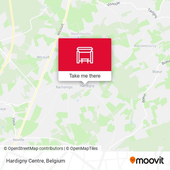 Hardigny Centre map