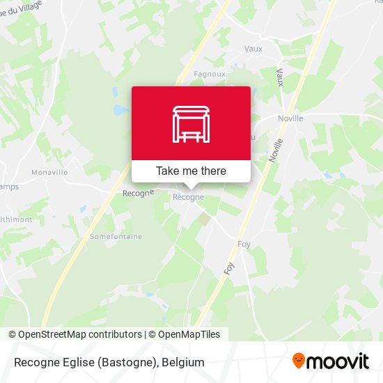 Recogne Eglise (Bastogne) map