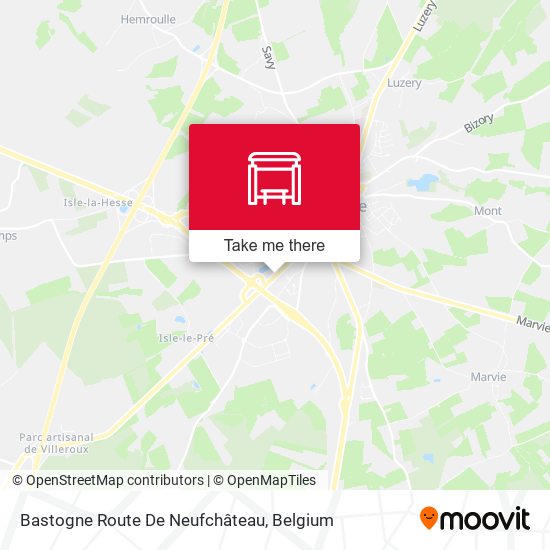 Bastogne Route De Neufchâteau map