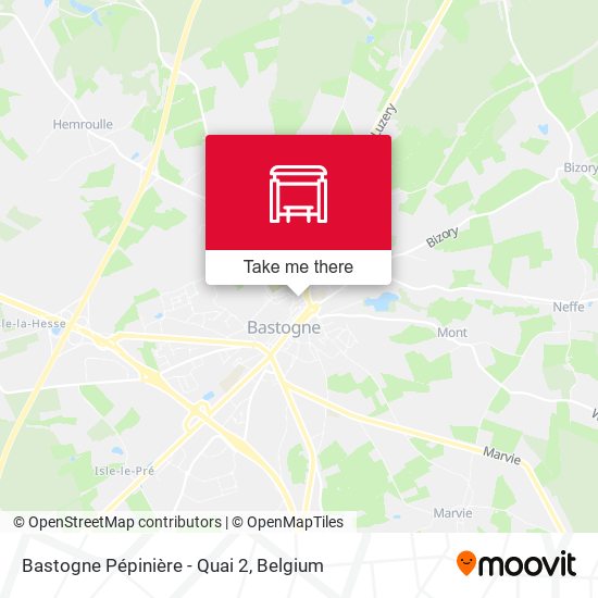 Bastogne Pépinière - Quai 2 map
