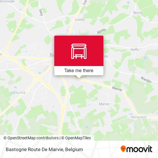 Bastogne Route De Marvie map