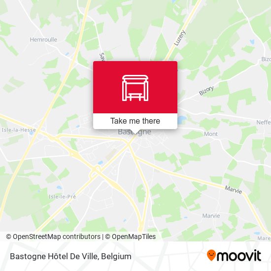 Bastogne Hôtel De Ville map