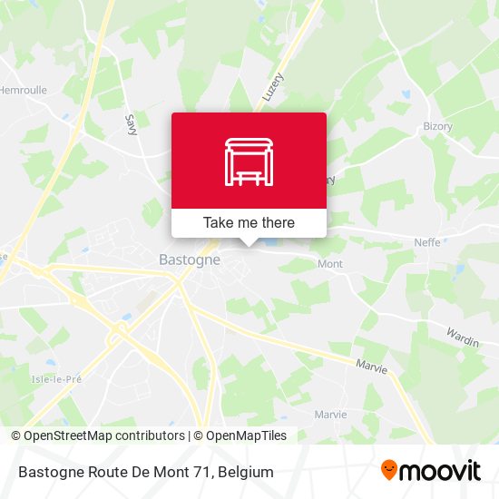 Bastogne Route De Mont 71 plan