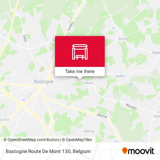 Bastogne Route De Mont 130 map