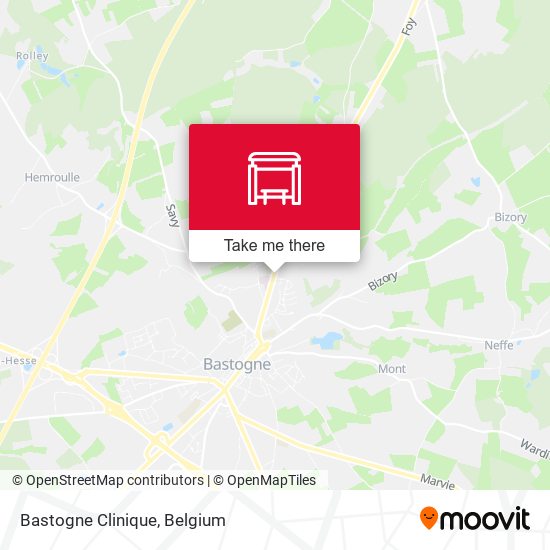 Bastogne Clinique map